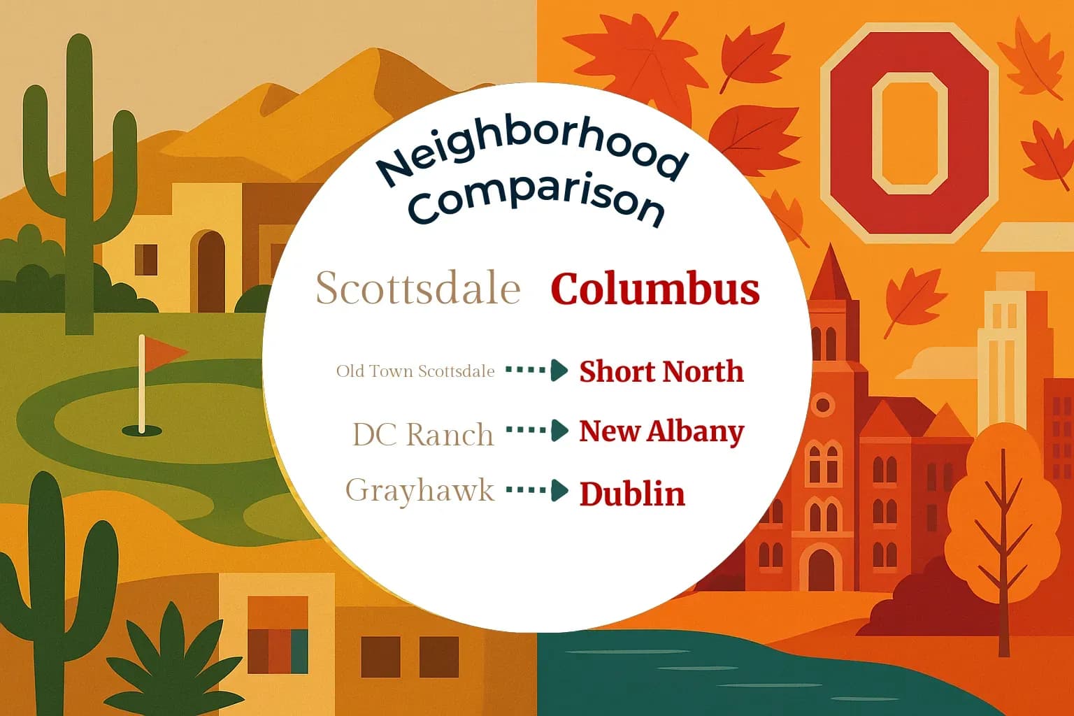 Scottsdale vs Columbus Neighborhood Comparison
