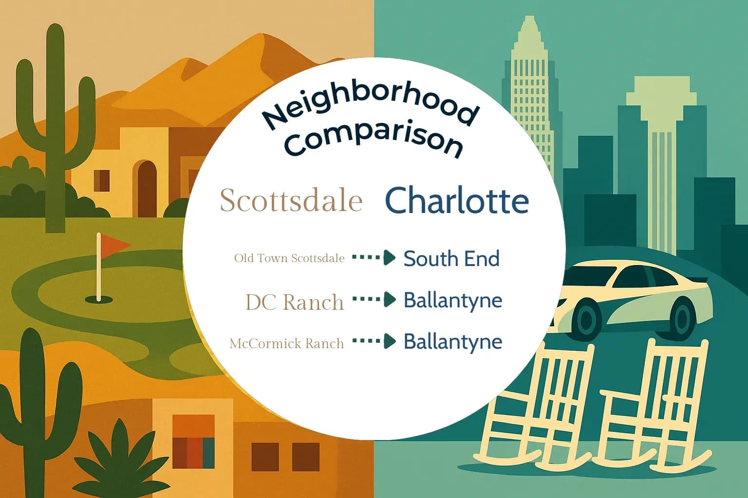 Scottsdale vs Charlotte Neighborhood Comparison