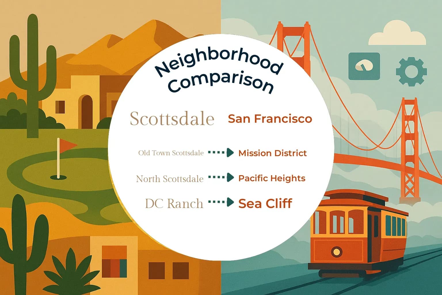 Scottsdale vs San Francisco Neighborhood Comparison