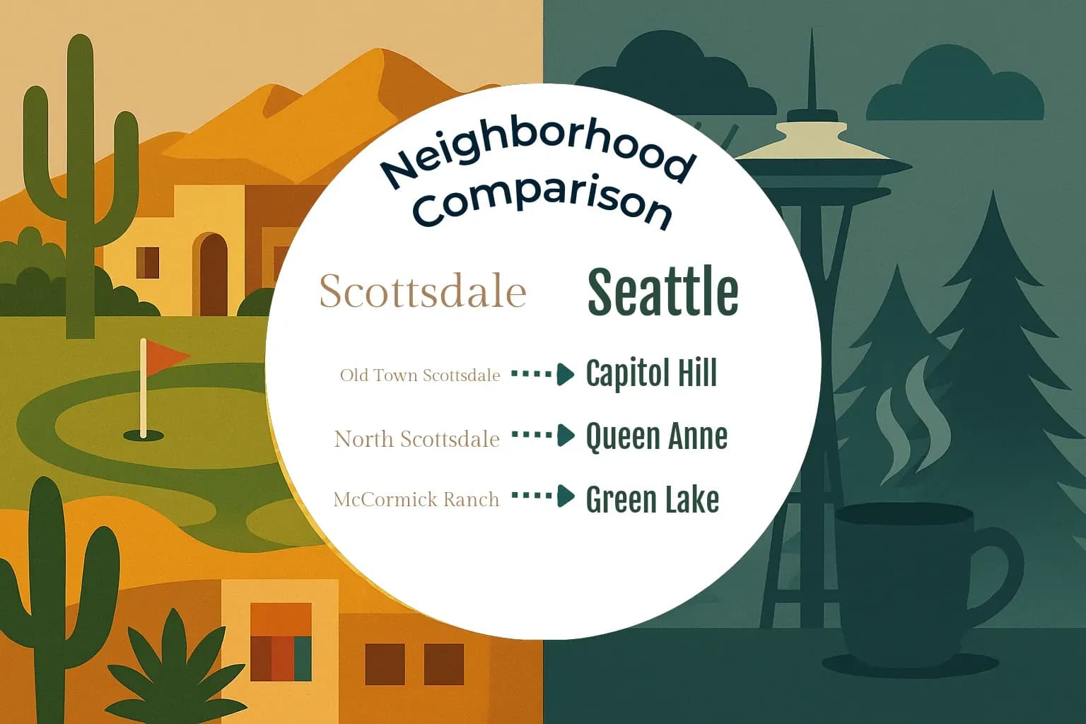 Scottsdale vs Seattle Neighborhood Comparison