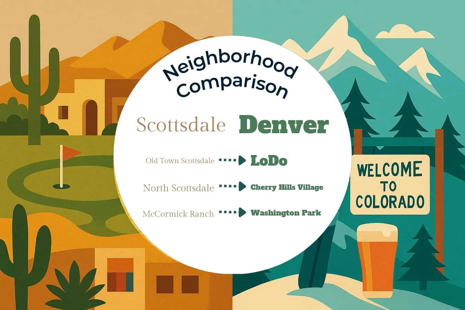 Scottsdale vs Denver Neighborhood Comparison