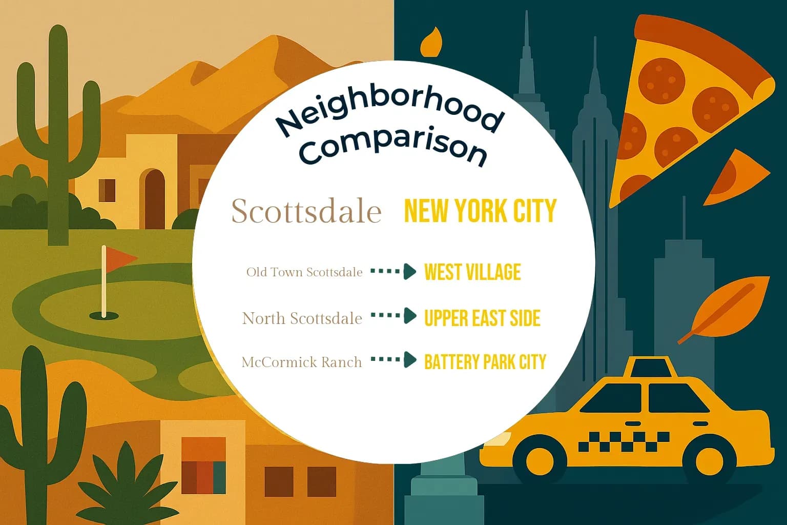 Scottsdale vs New York City Neighborhood Comparison