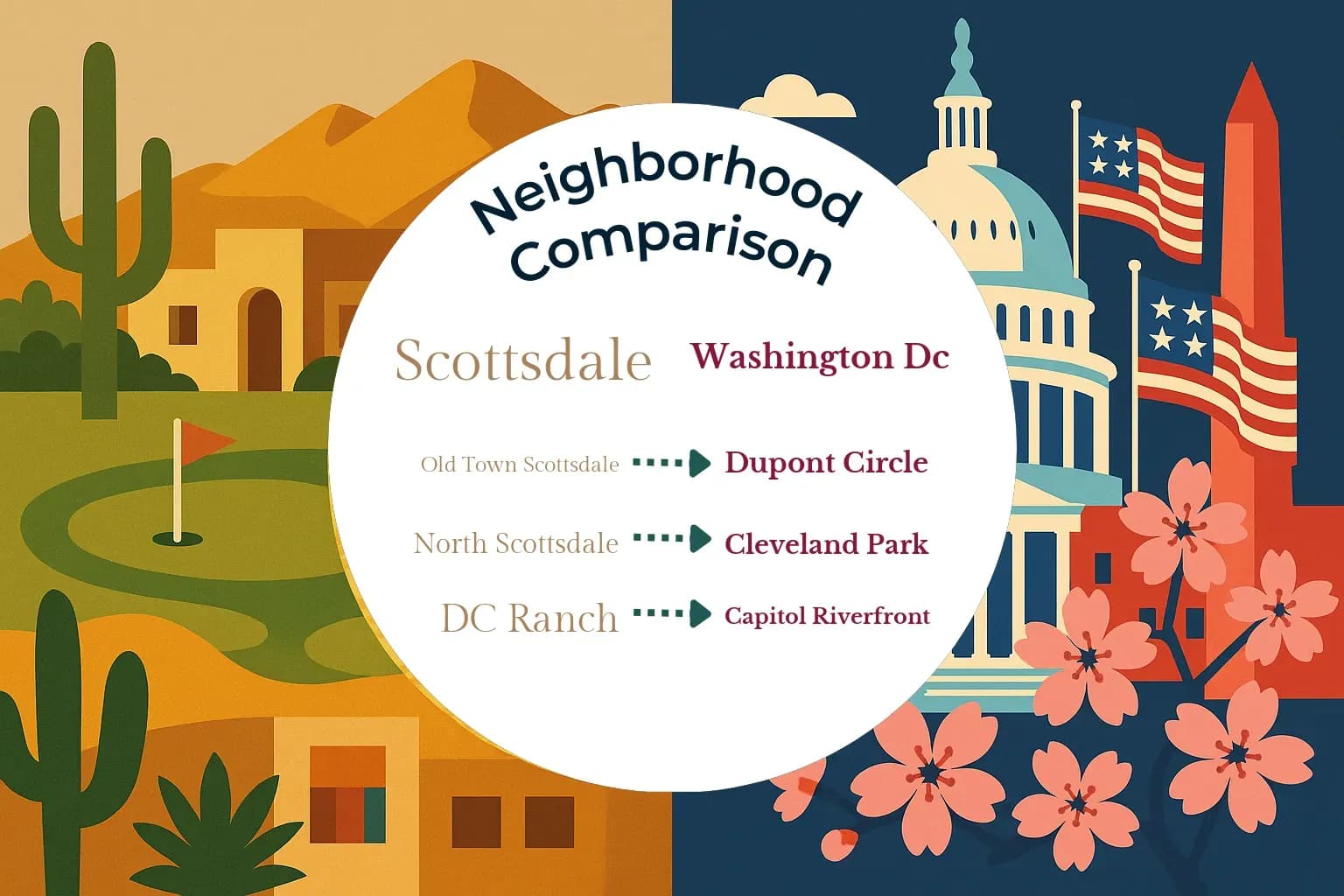 Scottsdale vs Washington DC Neighborhood Comparison