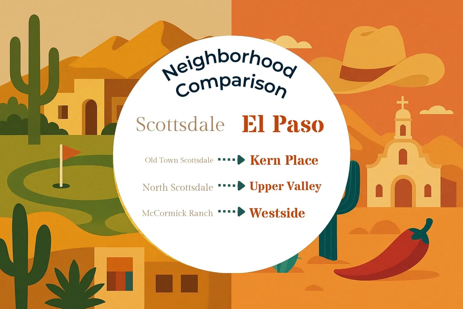 Scottsdale vs El Paso Neighborhood Comparison