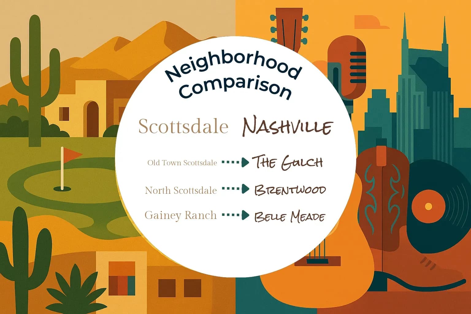 Scottsdale vs Nashville Neighborhood Comparison