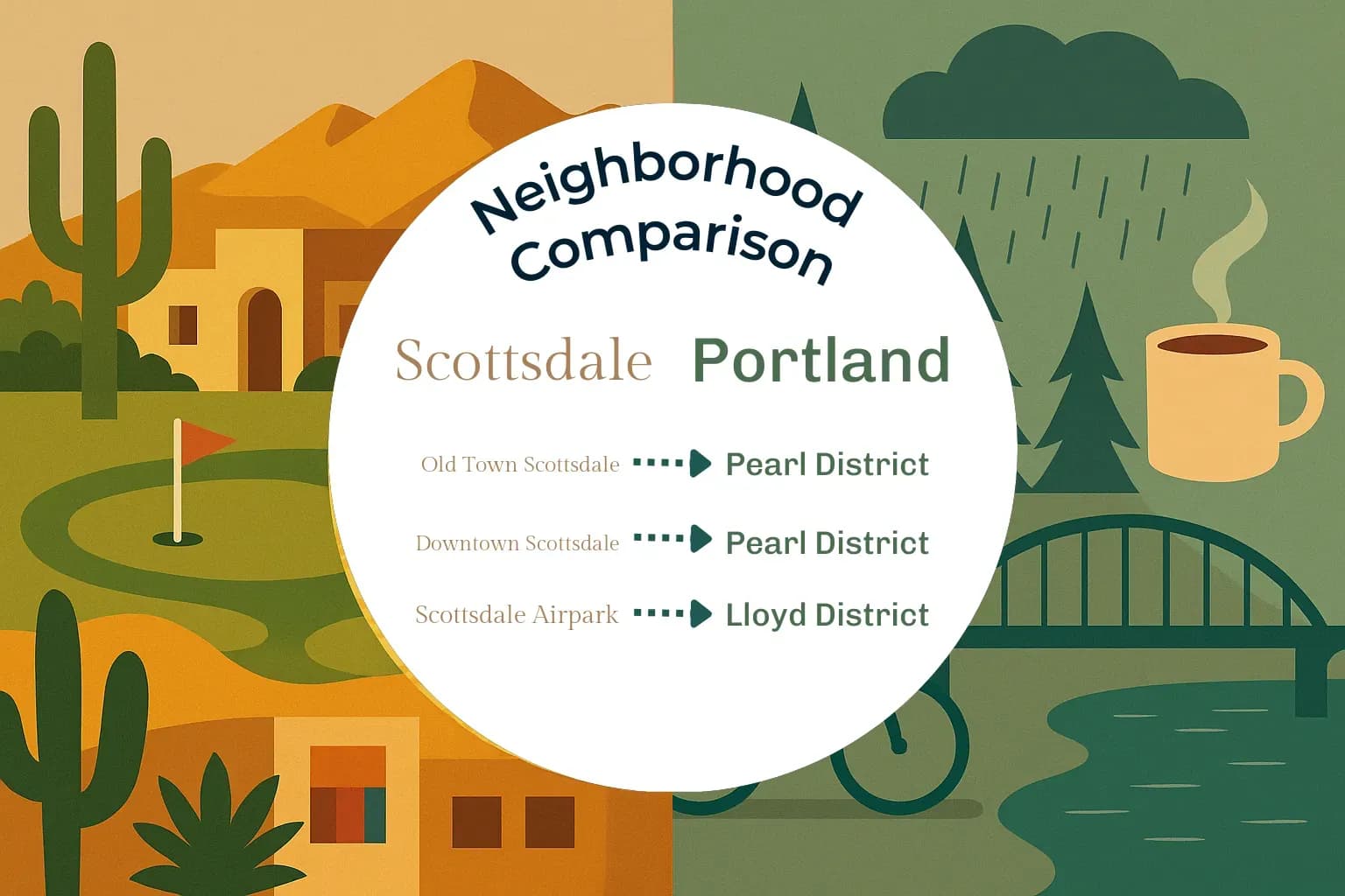 Scottsdale vs Portland Neighborhood Comparison