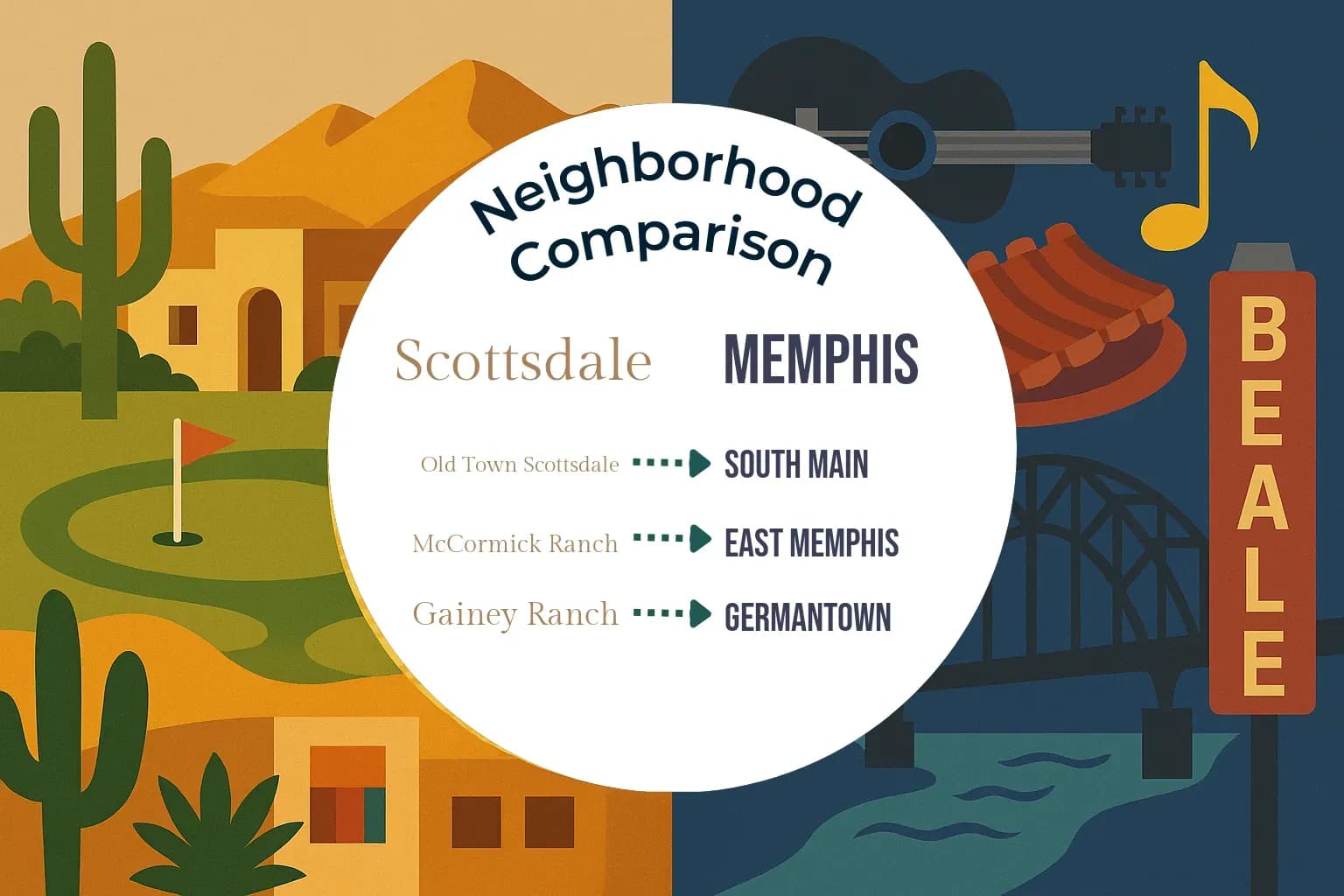 Scottsdale vs Memphis Neighborhood Comparison