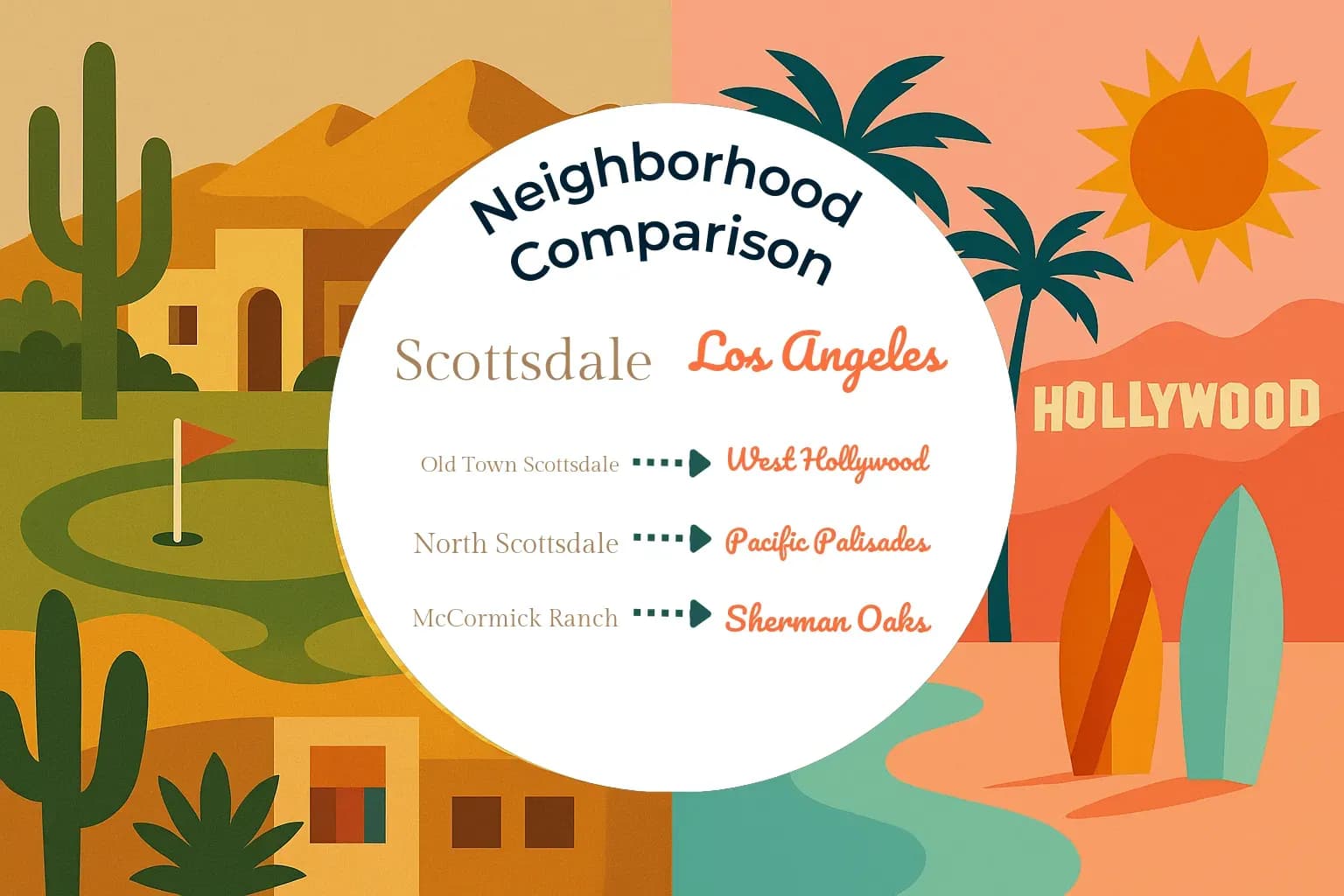Scottsdale vs Los Angeles Neighborhood Comparison