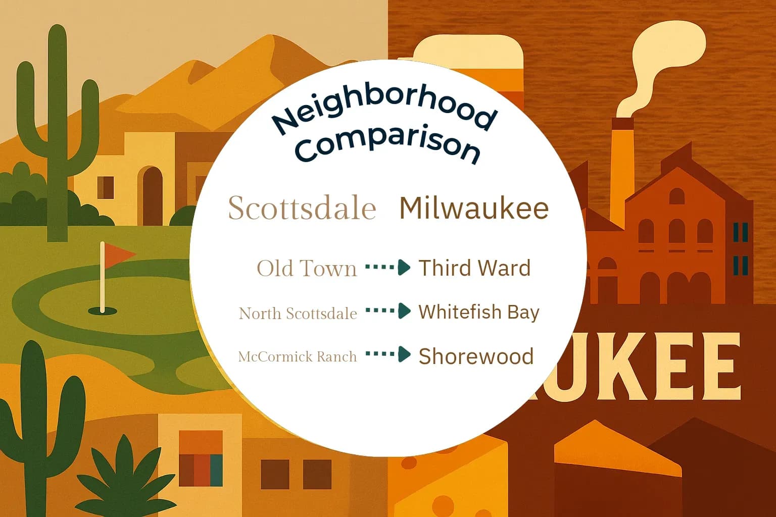 Scottsdale vs Milwaukee Neighborhood Comparison