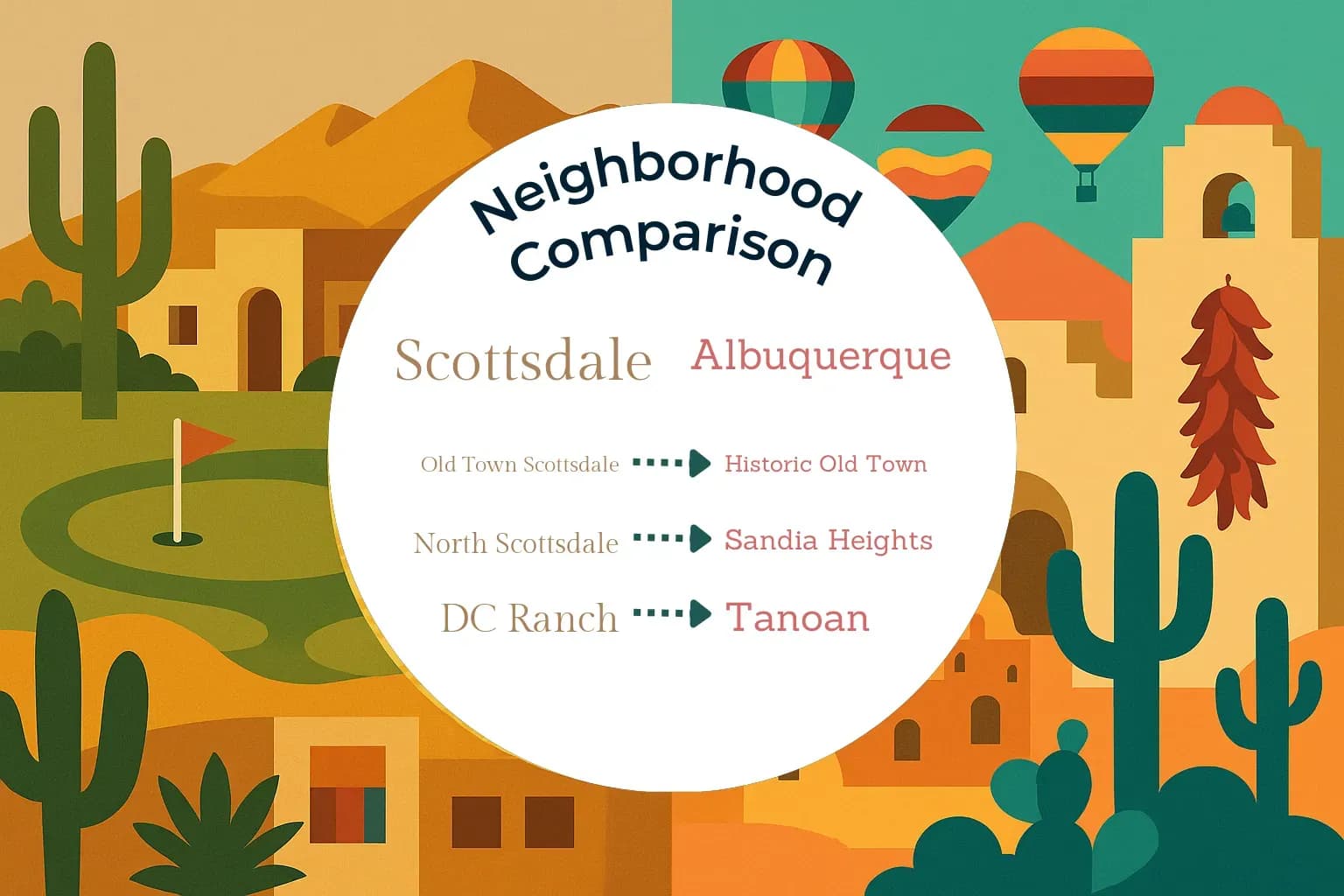Scottsdale vs Albuquerque Neighborhood Comparison