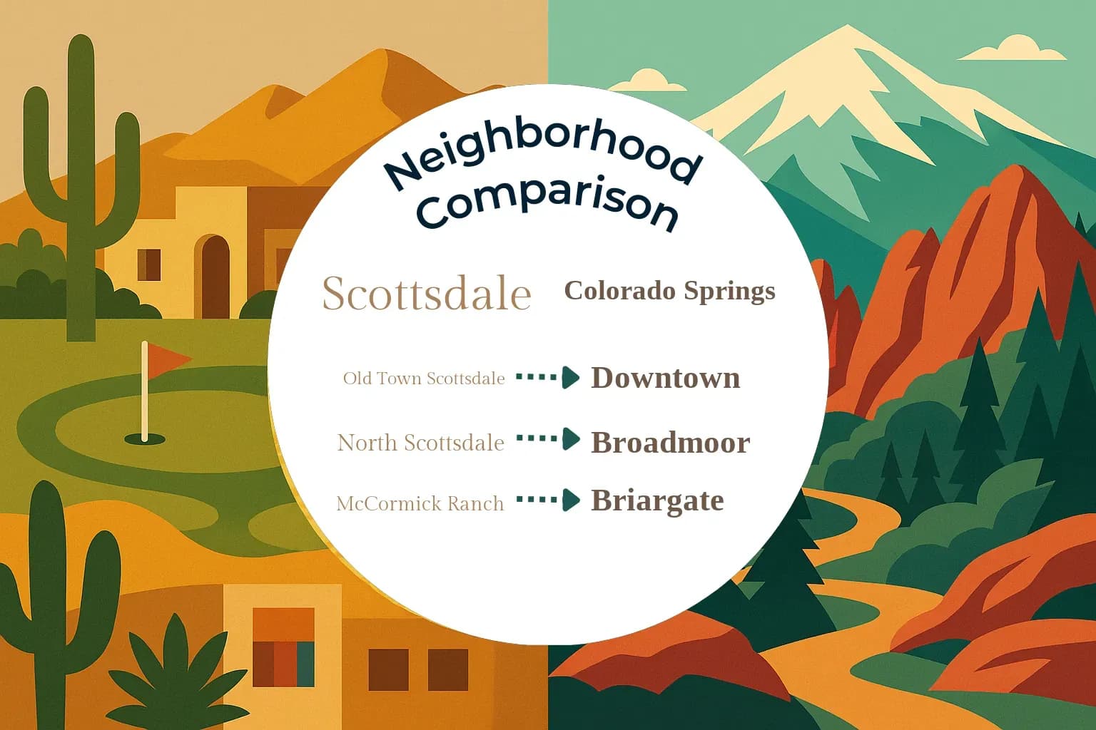 Scottsdale vs Colorado Springs Neighborhood Comparison