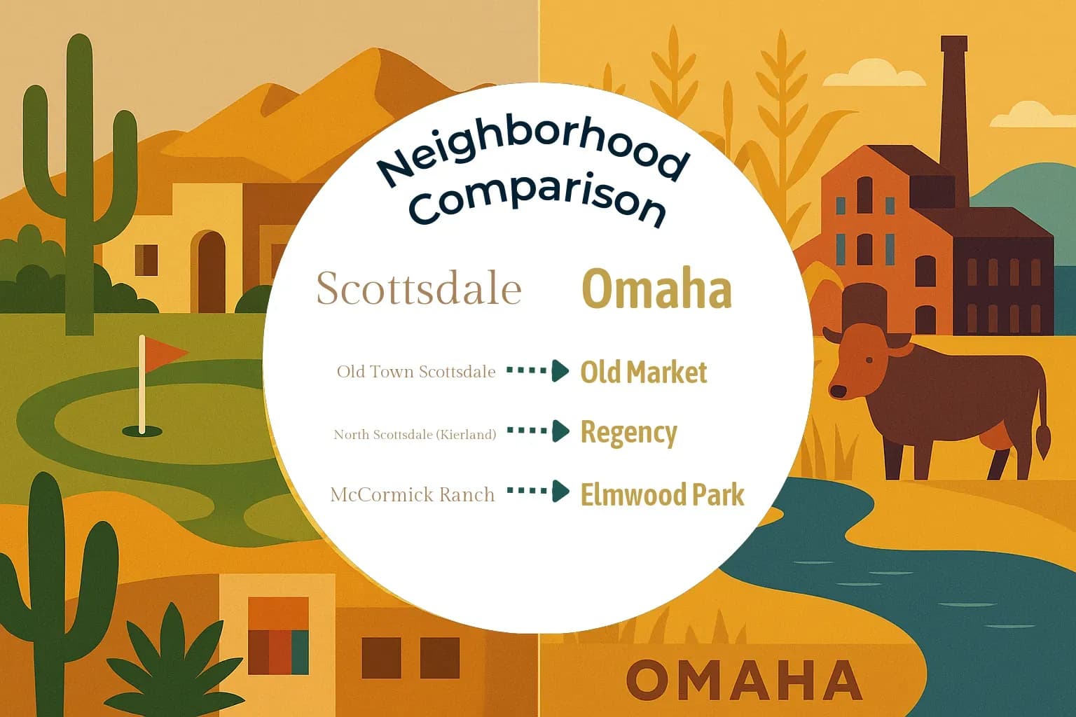 Scottsdale vs Omaha Neighborhood Comparison