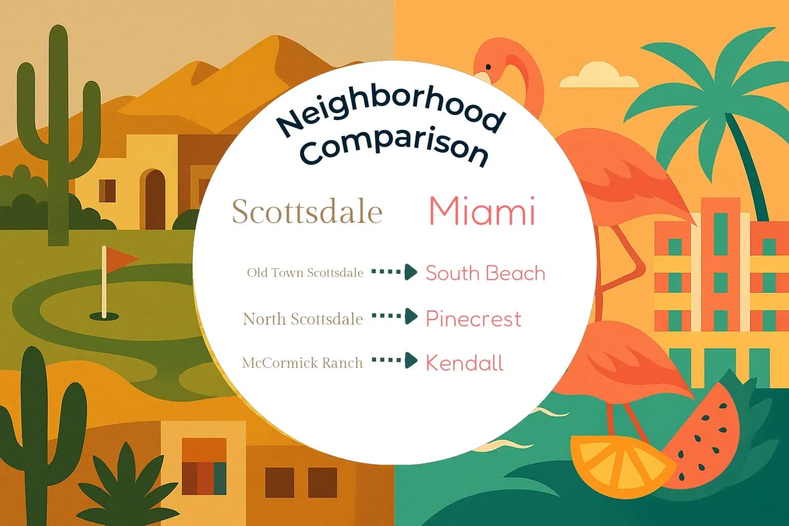 Scottsdale vs Miami Neighborhood Comparison