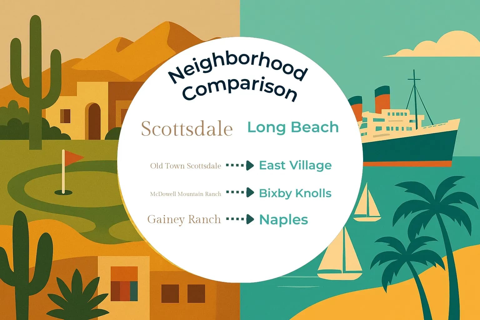 Scottsdale vs Long Beach Neighborhood Comparison