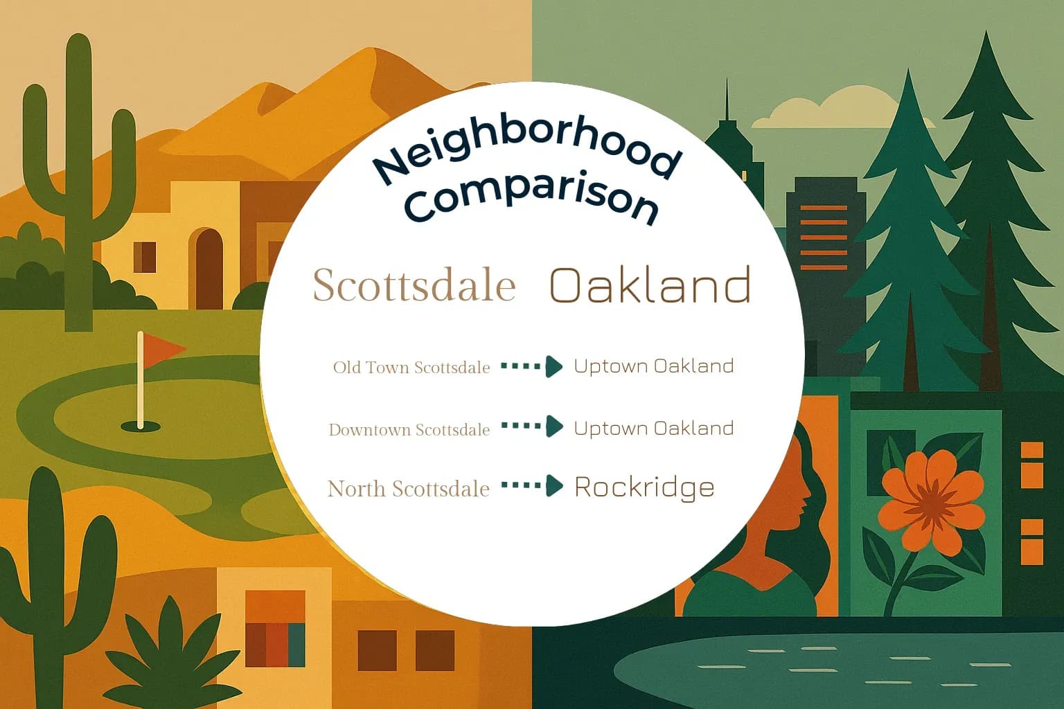 Scottsdale vs Oakland Neighborhood Comparison