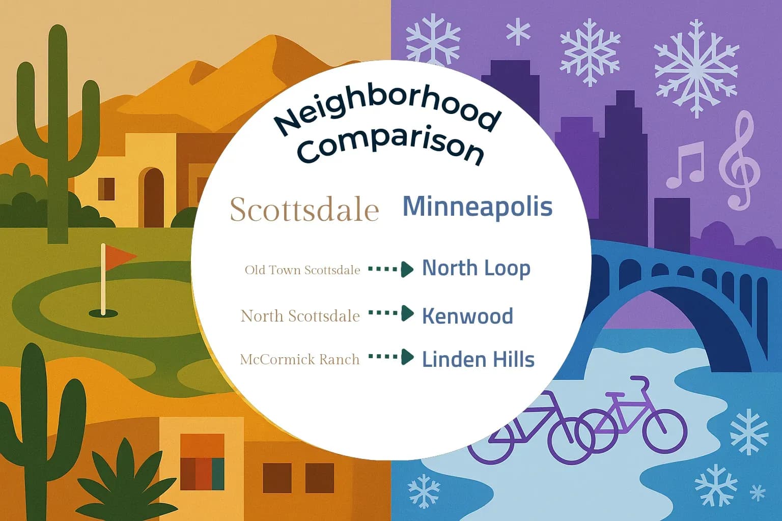 Scottsdale vs Minneapolis Neighborhood Comparison