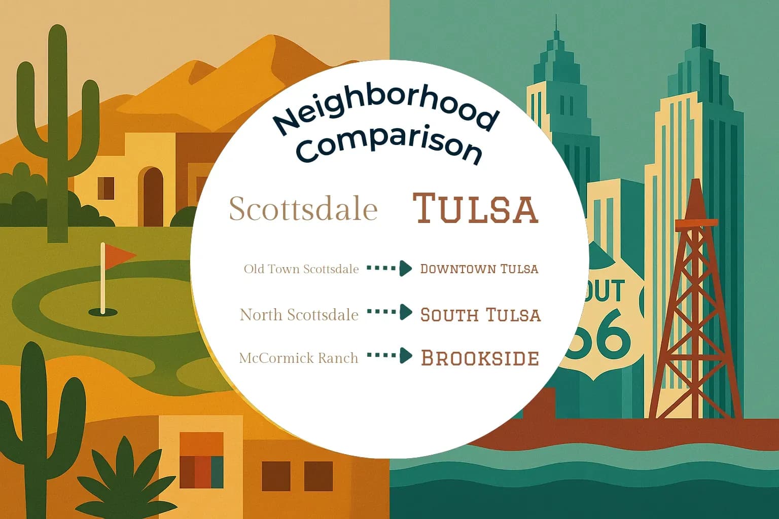 Scottsdale vs Tulsa Neighborhood Comparison