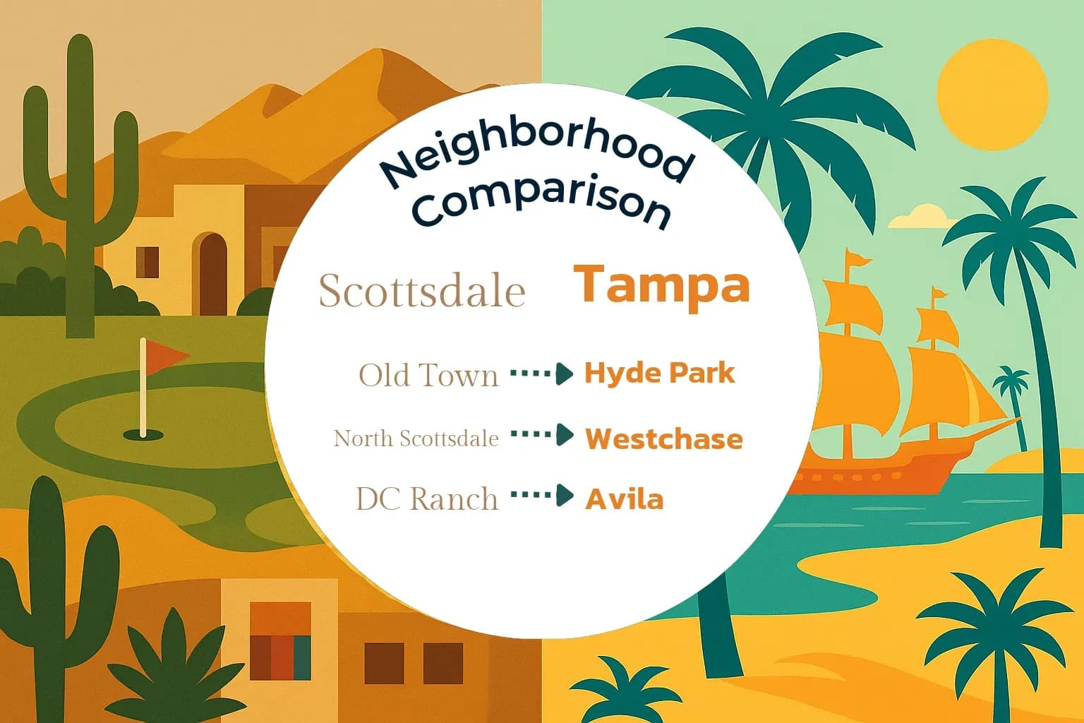 Scottsdale vs Tampa Neighborhood Comparison
