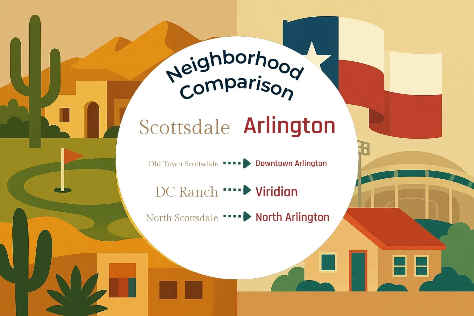 Scottsdale vs Arlington Neighborhood Comparison