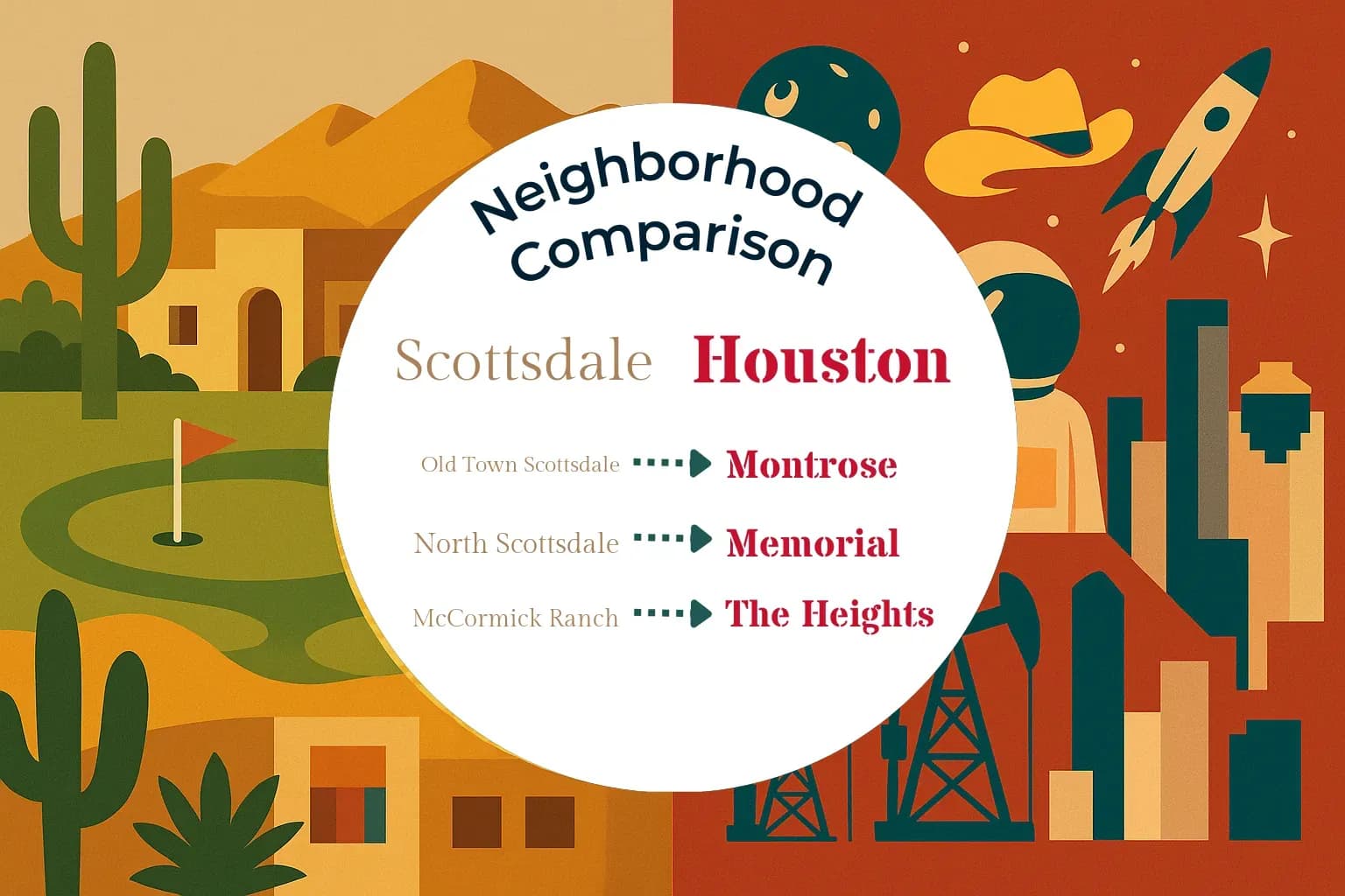 Scottsdale vs Houston Neighborhood Comparison