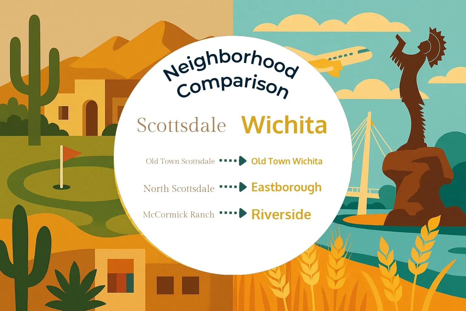 Scottsdale vs Wichita Neighborhood Comparison