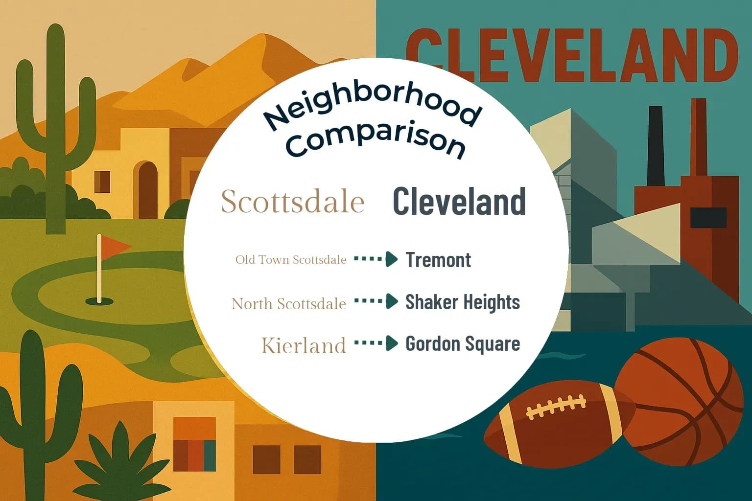 Scottsdale vs Cleveland Neighborhood Comparison