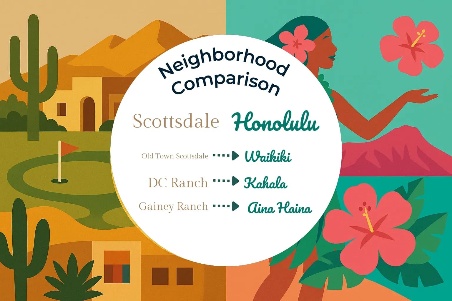 Scottsdale vs Honolulu Neighborhood Comparison