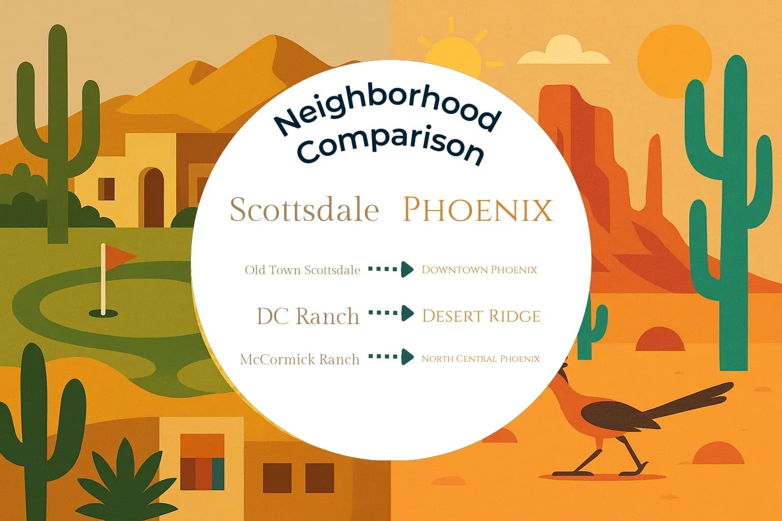Scottsdale vs Phoenix Neighborhood Comparison
