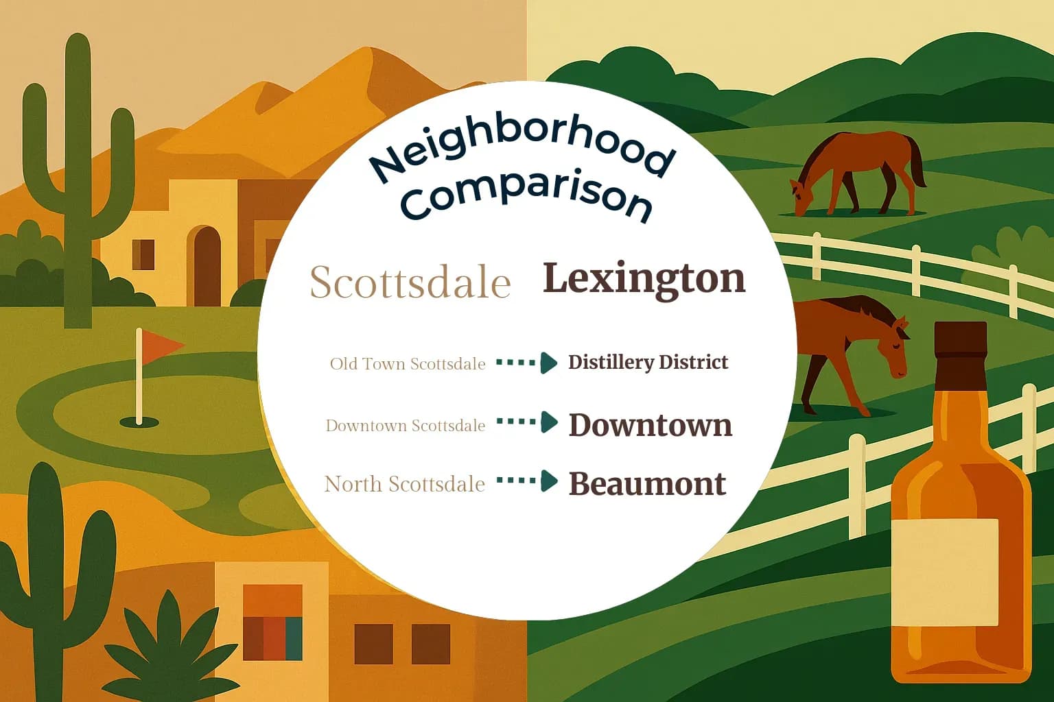 Scottsdale vs Lexington Neighborhood Comparison