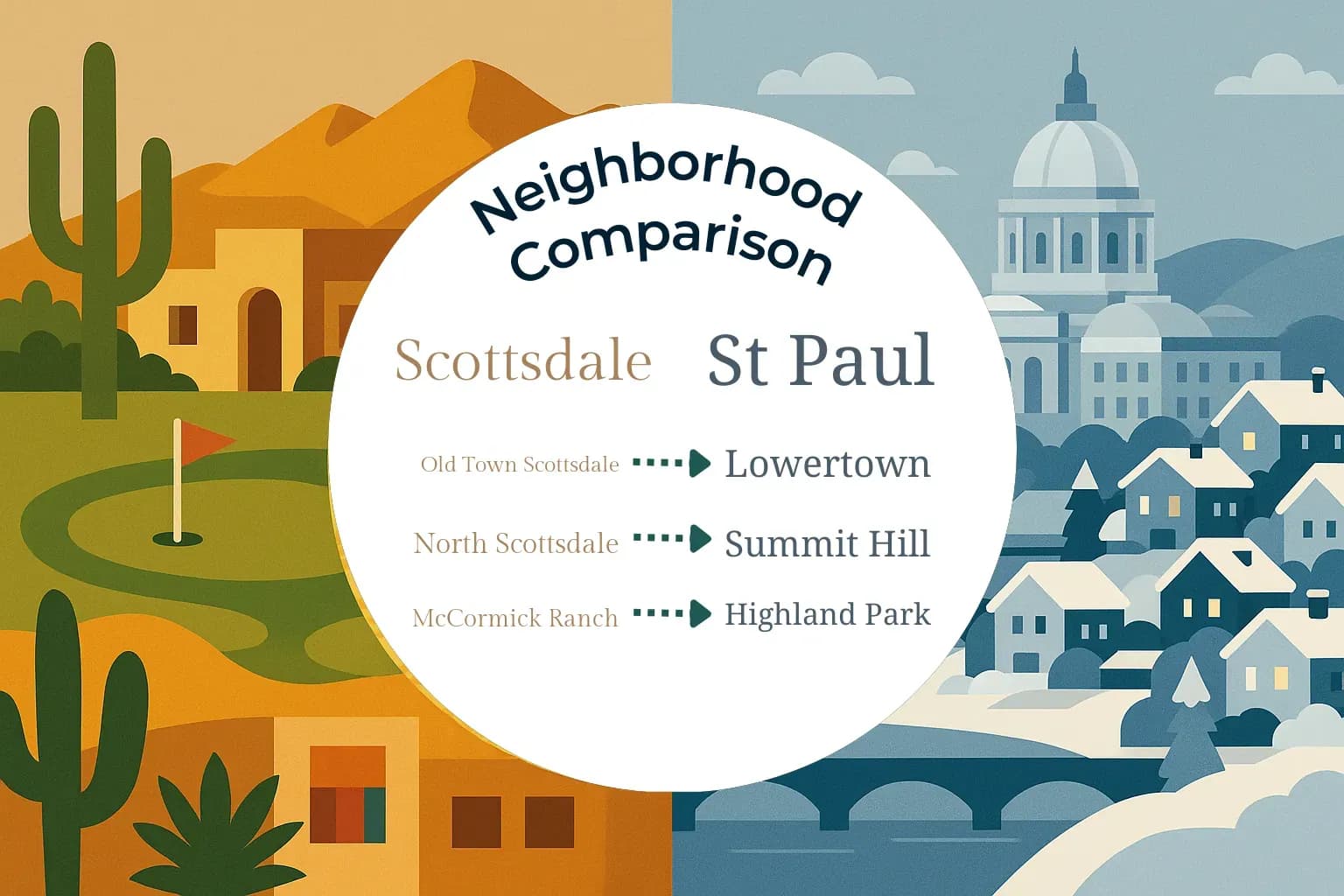 Scottsdale vs St. Paul Neighborhood Comparison