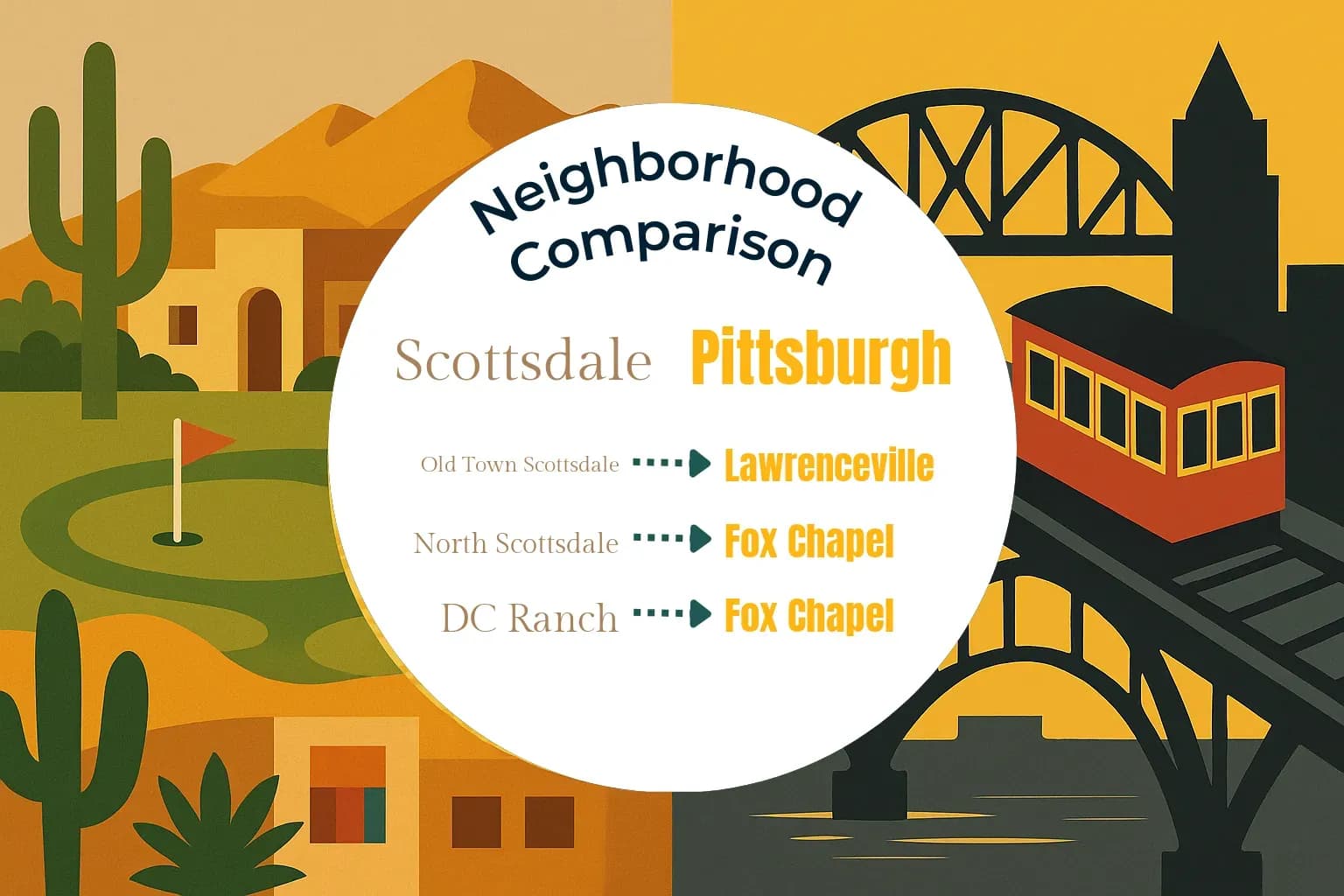 Scottsdale vs Pittsburgh Neighborhood Comparison
