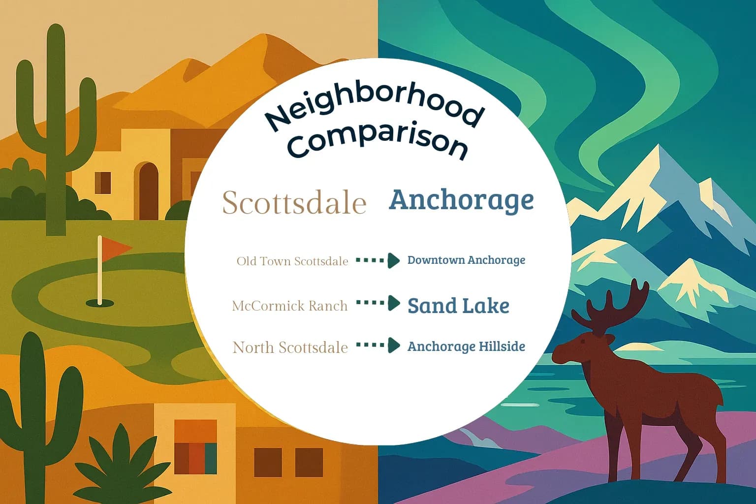 Scottsdale vs Anchorage Neighborhood Comparison