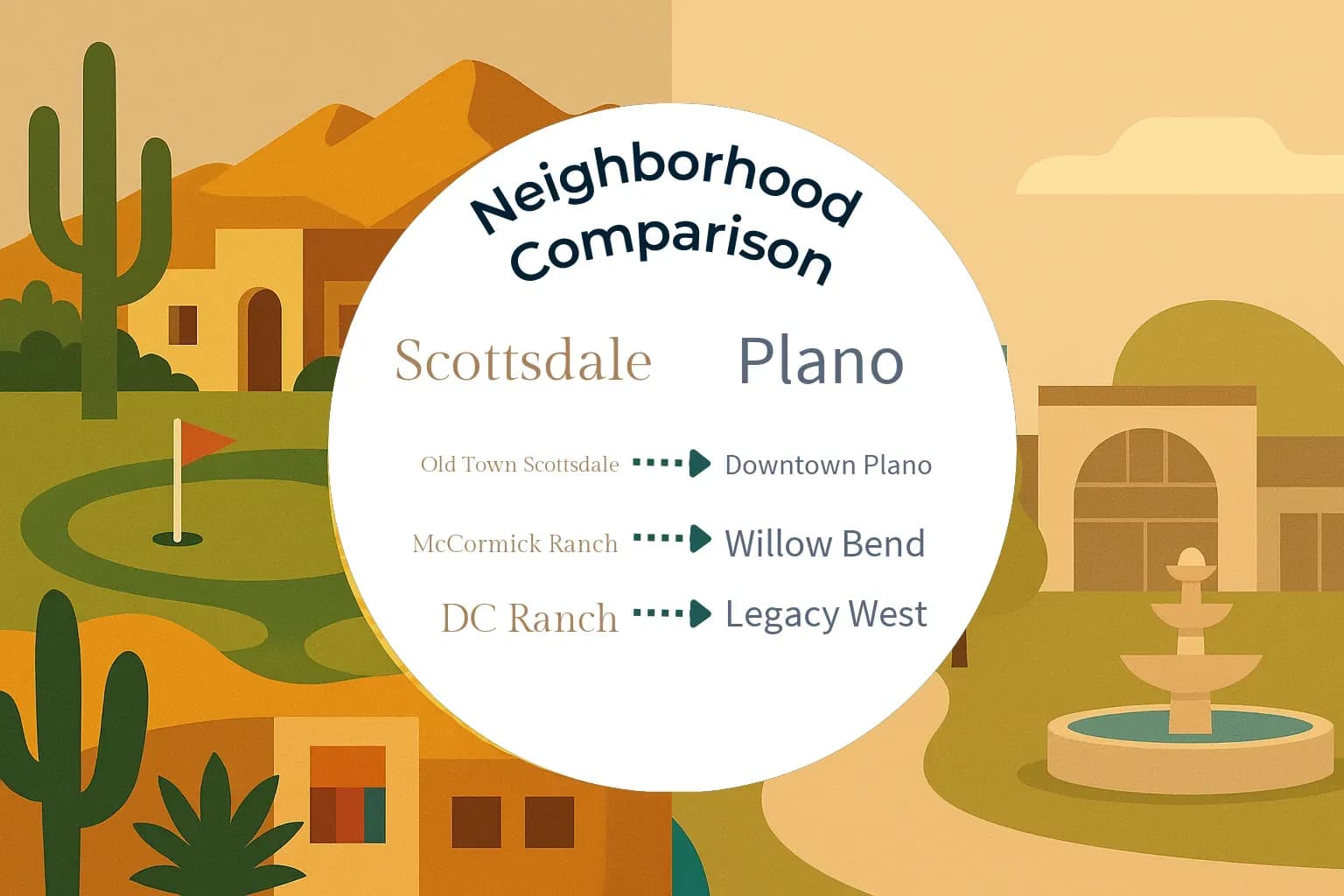 Scottsdale vs Plano Neighborhood Comparison
