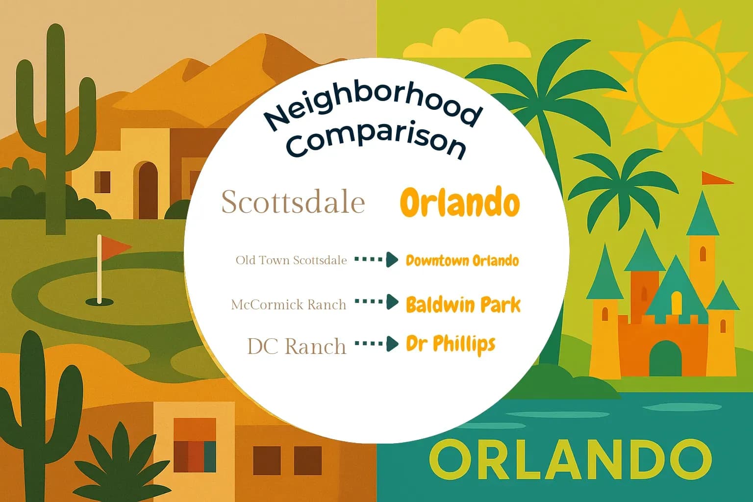 Scottsdale vs Orlando Neighborhood Comparison