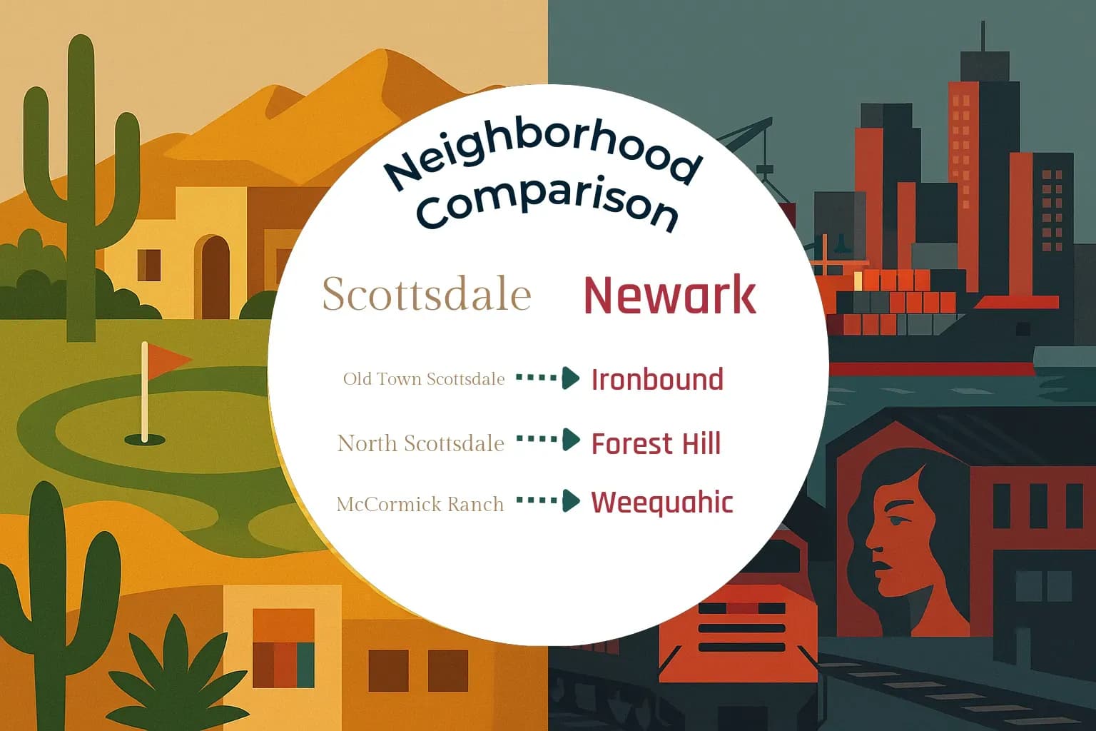 Scottsdale vs Newark Neighborhood Comparison