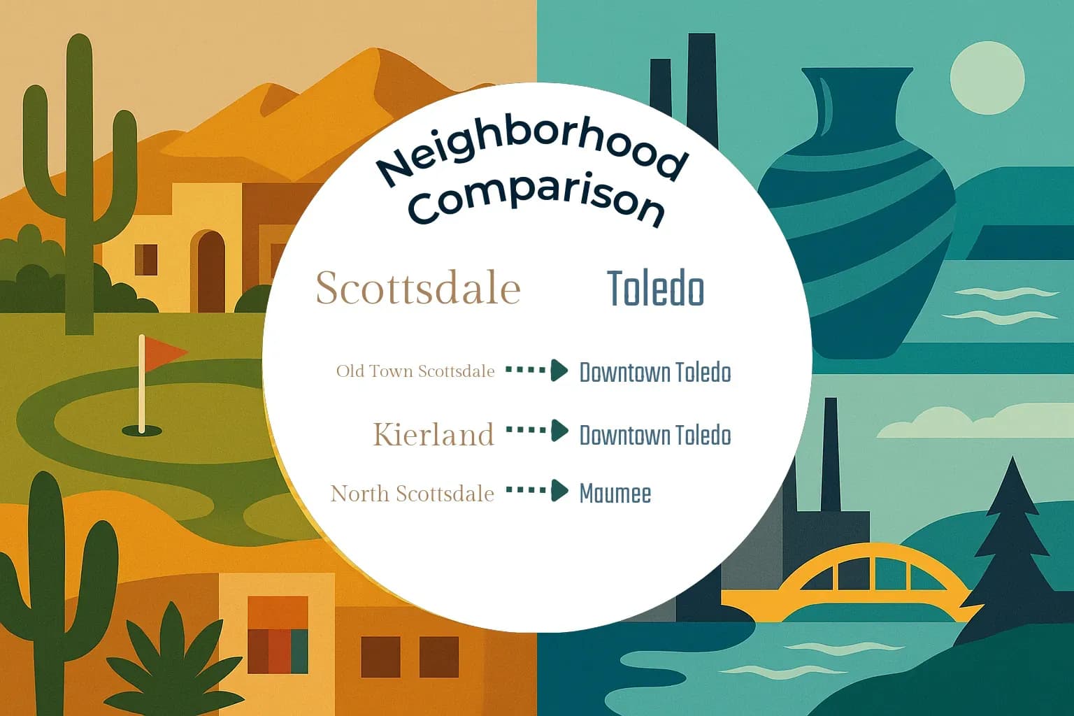 Scottsdale vs Toledo Neighborhood Comparison
