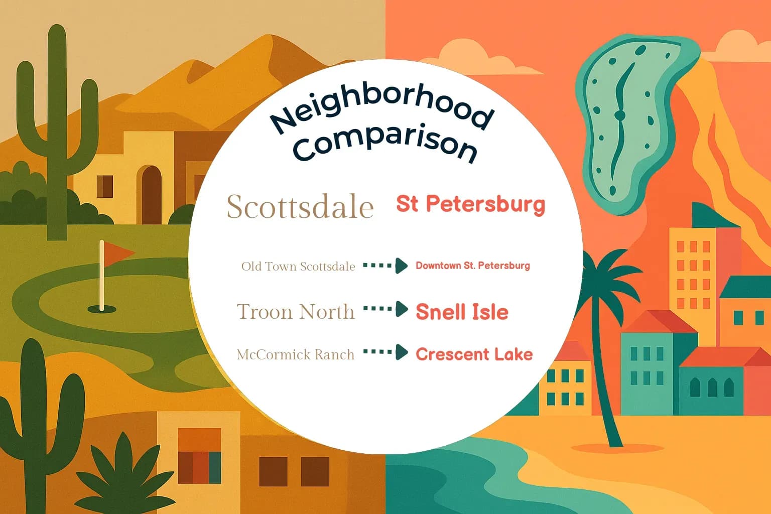 Scottsdale vs St. Petersburg Neighborhood Comparison
