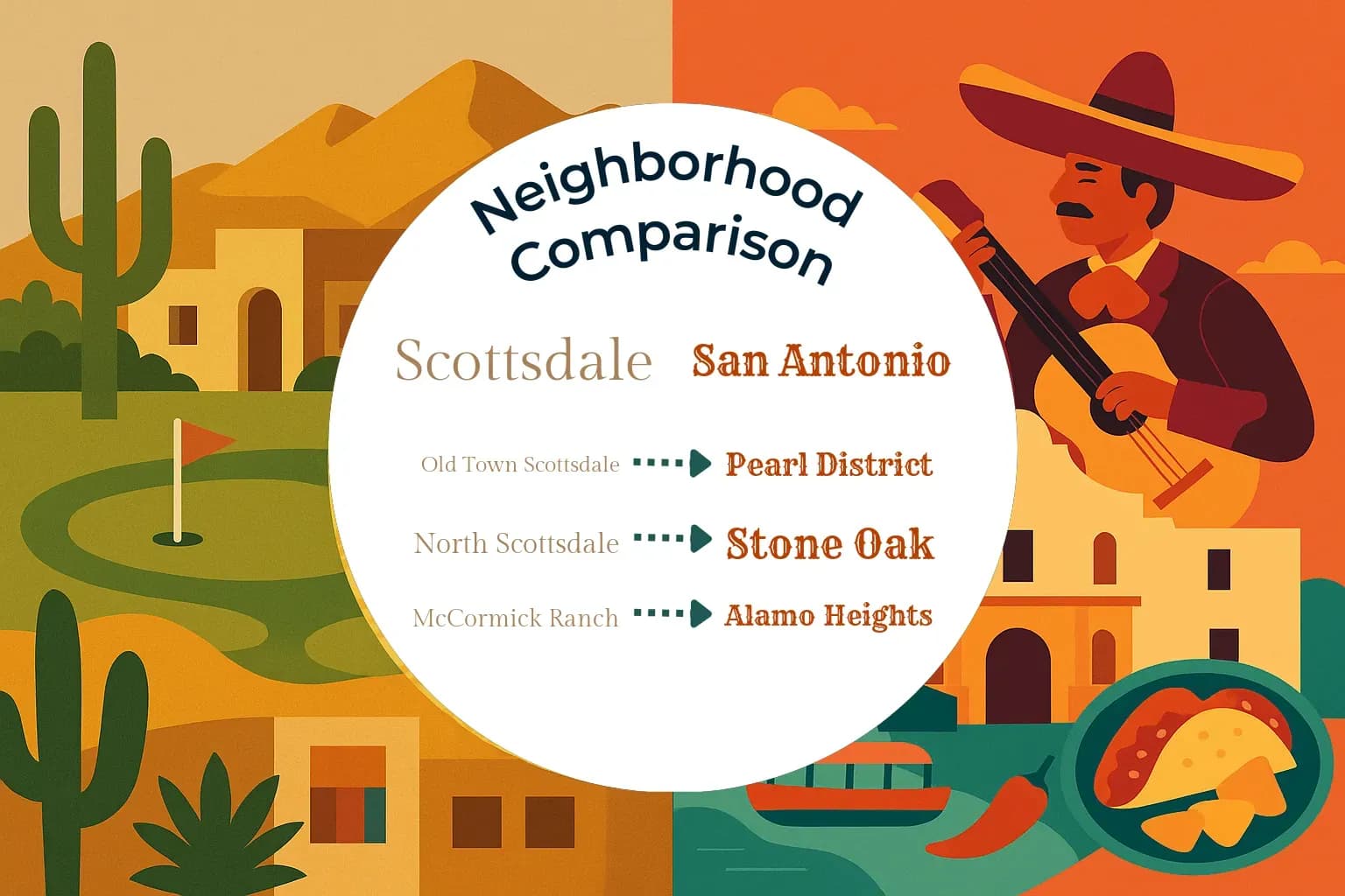 Scottsdale vs San Antonio Neighborhood Comparison