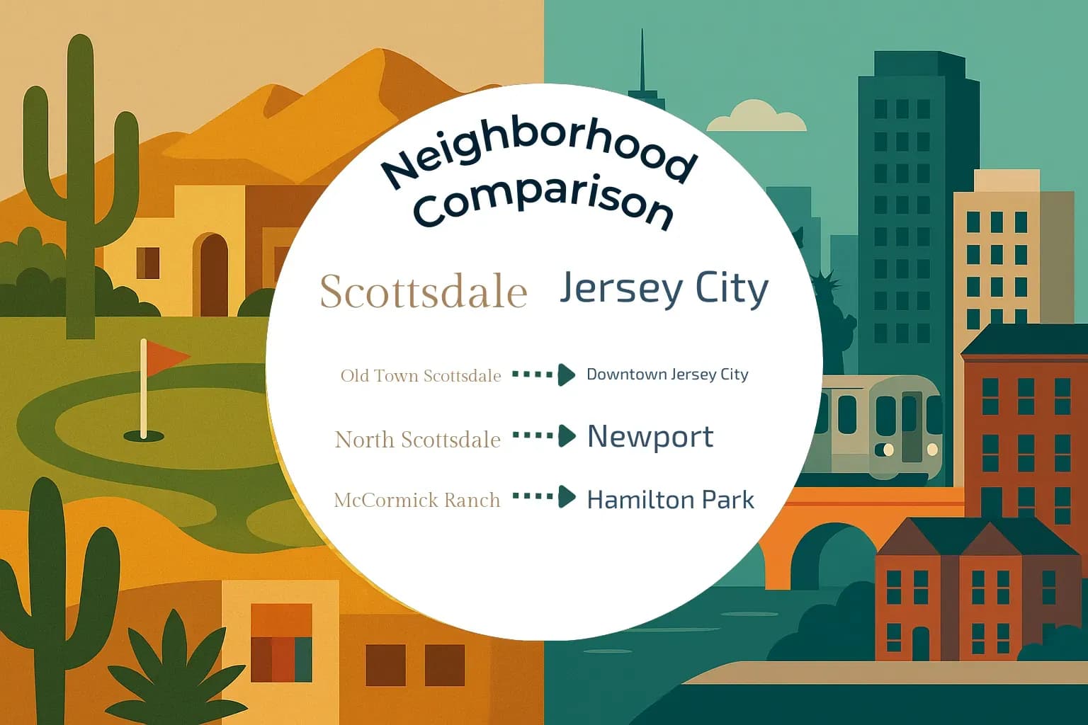 Scottsdale vs Jersey City Neighborhood Comparison