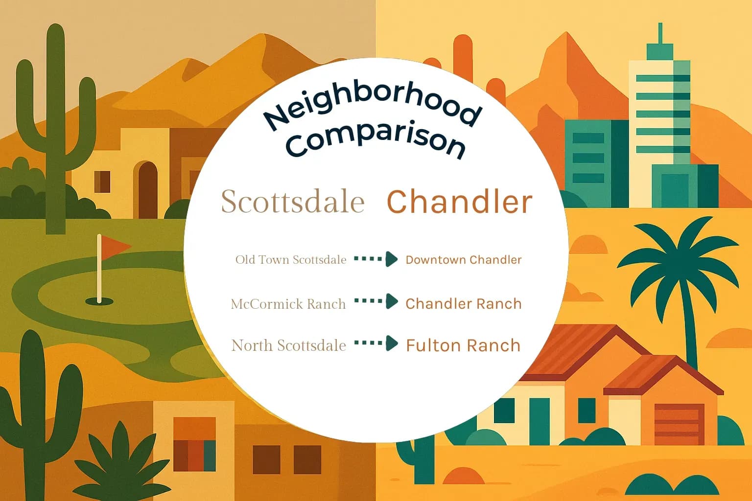 Scottsdale vs Chandler Neighborhood Comparison