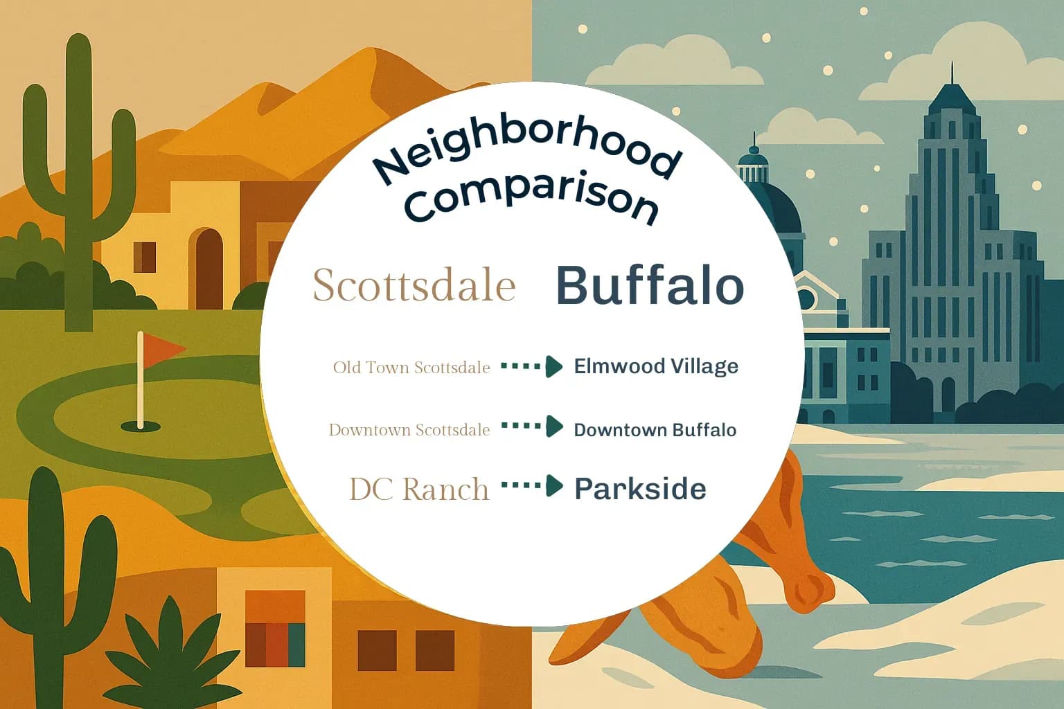 Scottsdale vs Buffalo Neighborhood Comparison