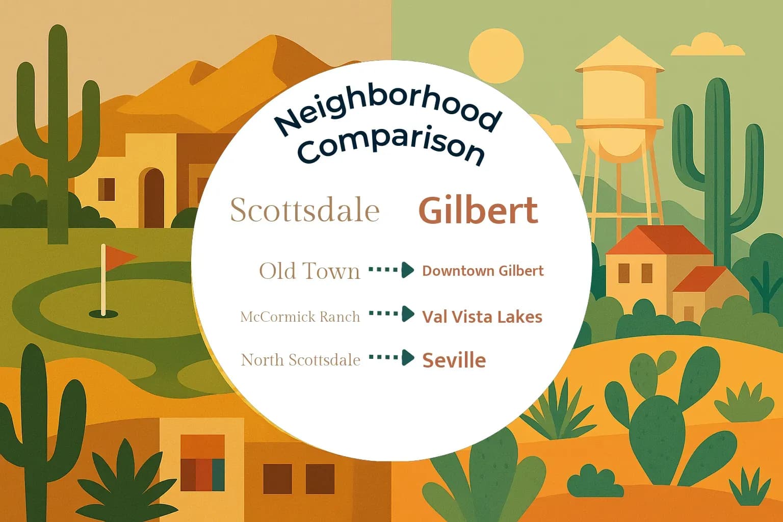 Scottsdale vs Gilbert Neighborhood Comparison