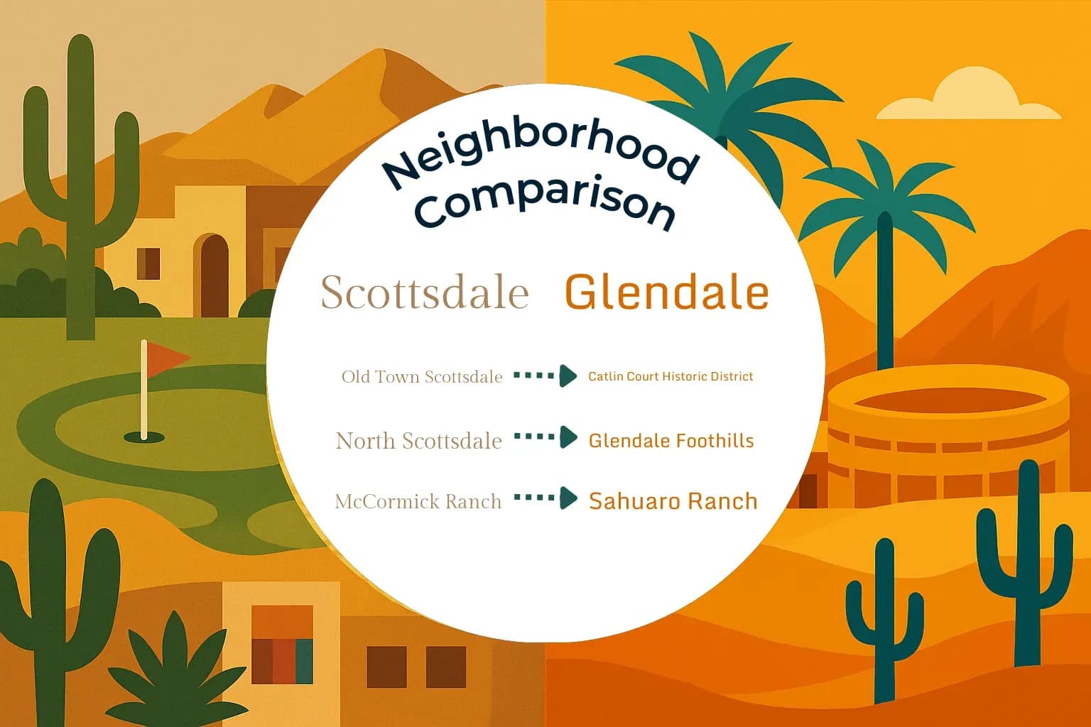 Scottsdale vs Glendale Neighborhood Comparison