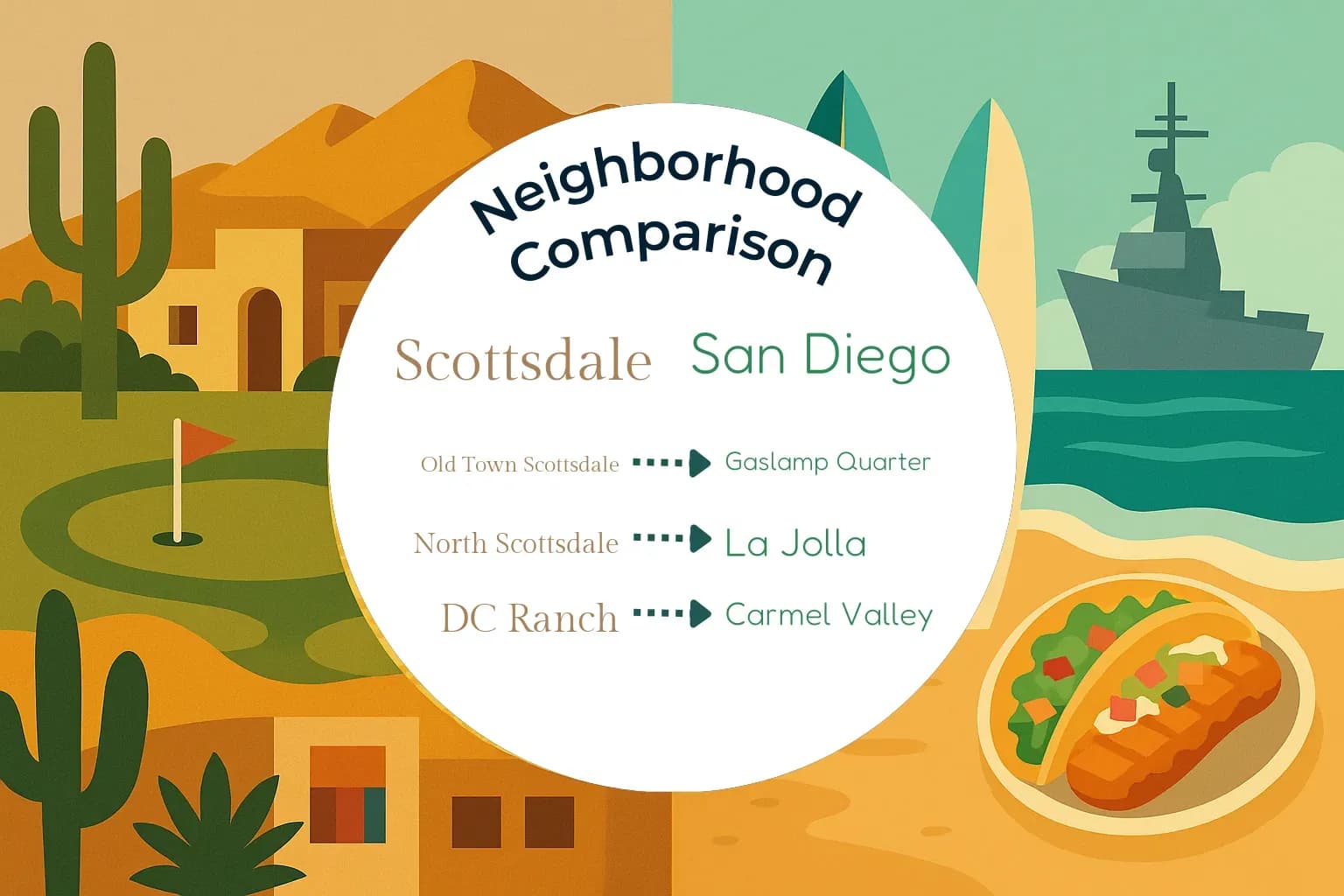 Scottsdale vs San Diego Neighborhood Comparison