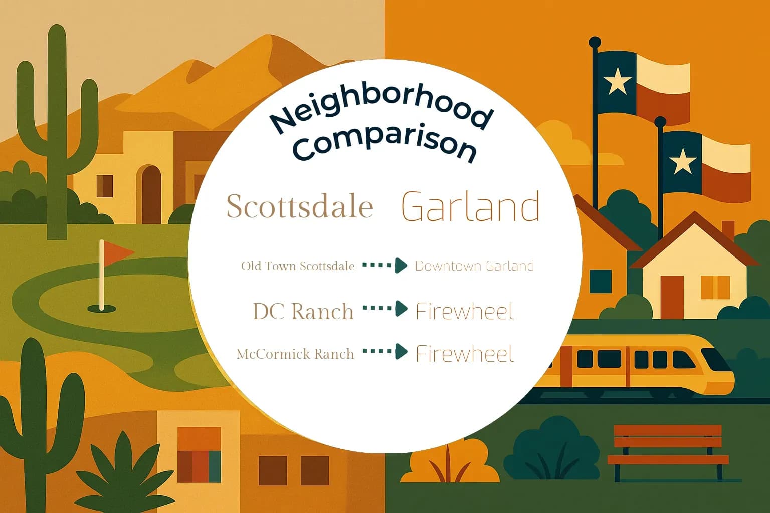Scottsdale vs Garland Neighborhood Comparison