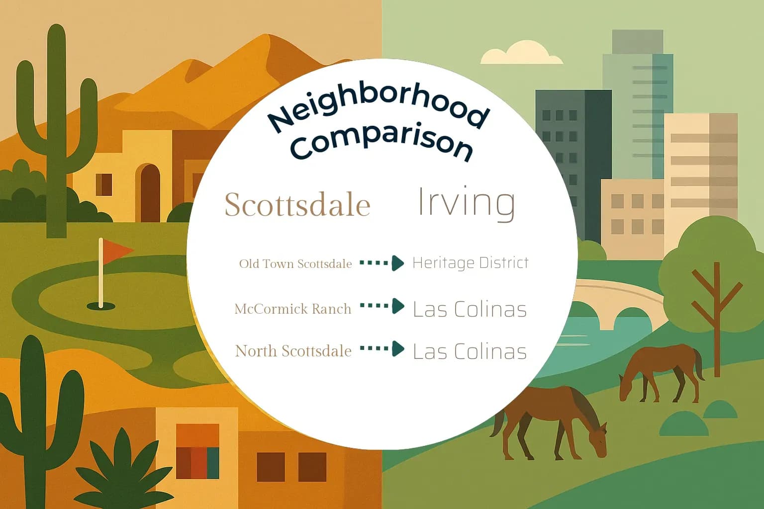 Scottsdale vs Irving Neighborhood Comparison