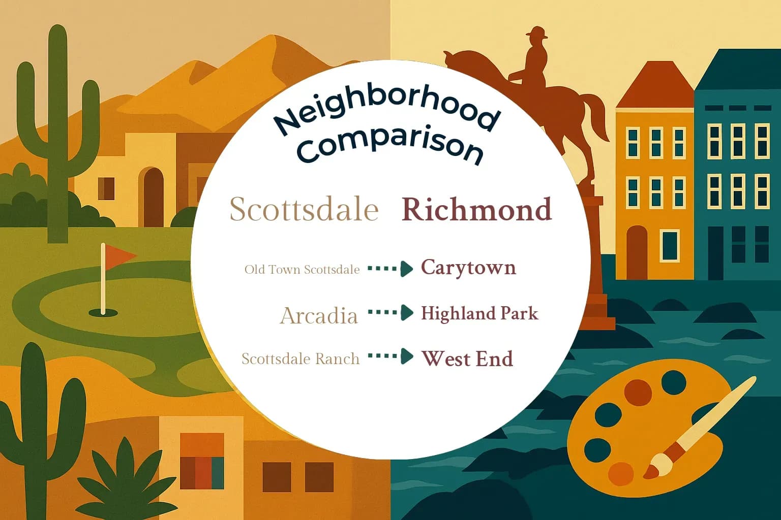Scottsdale vs Richmond Neighborhood Comparison
