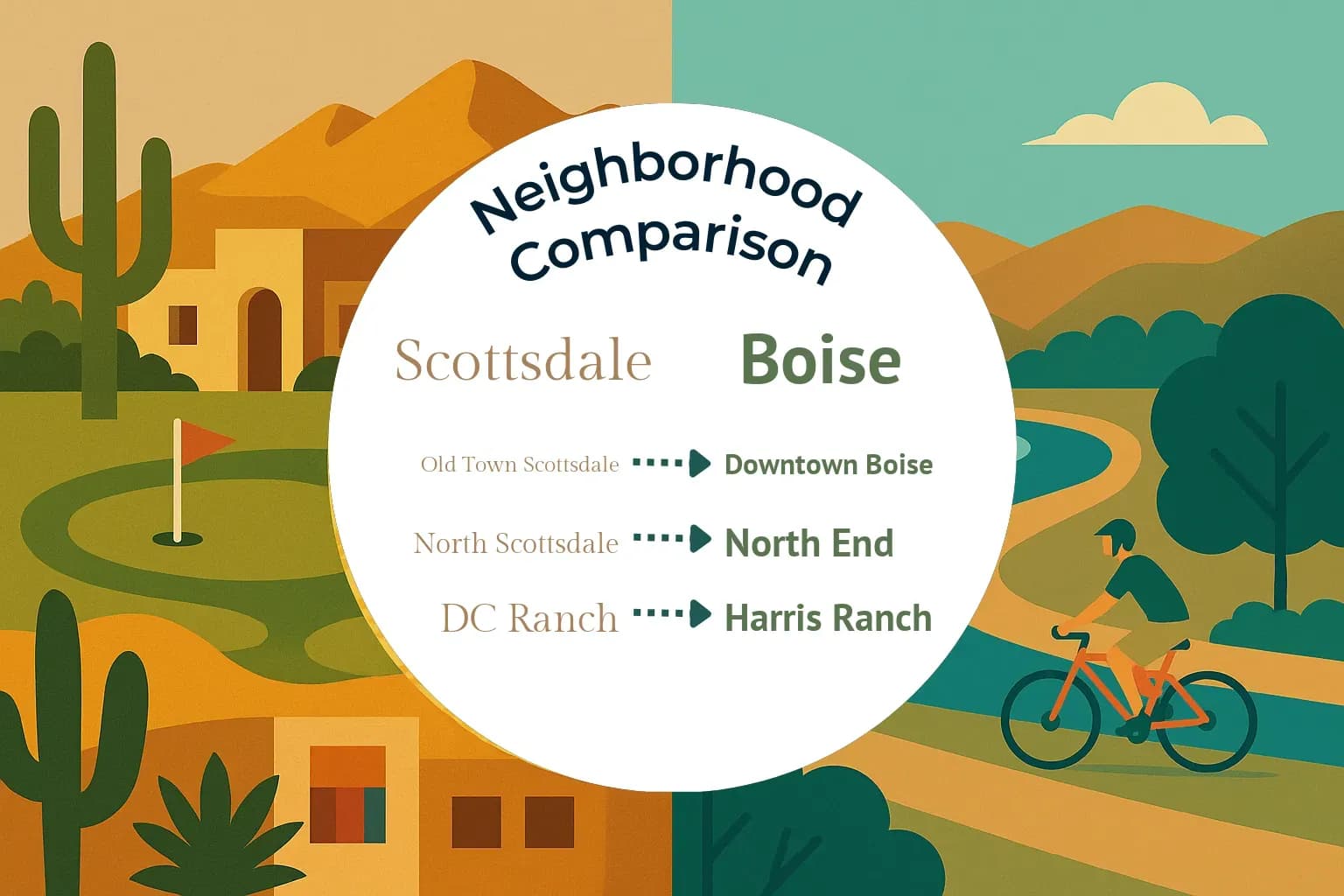 Scottsdale vs Boise Neighborhood Comparison