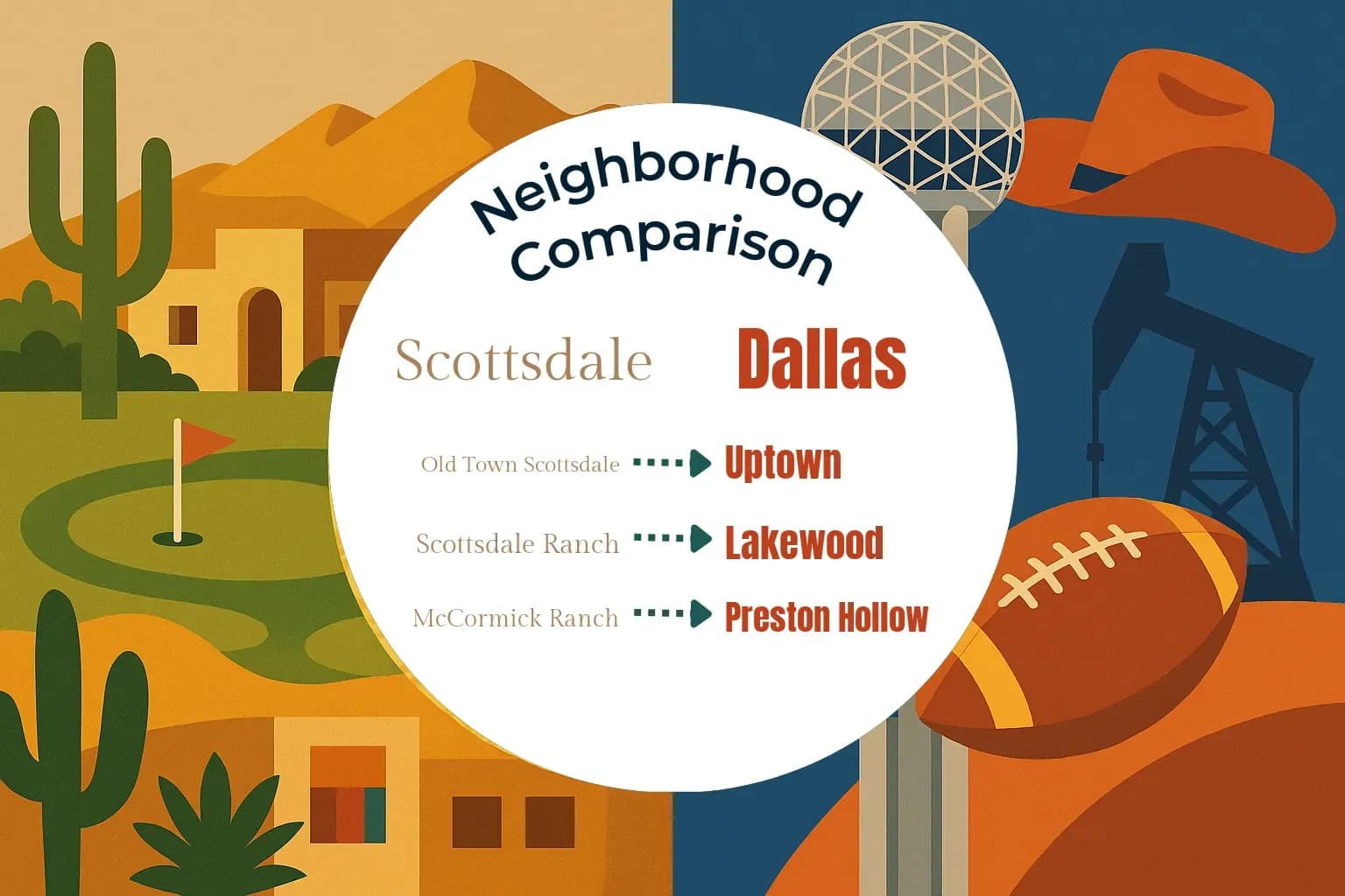 Scottsdale vs Dallas Neighborhood Comparison
