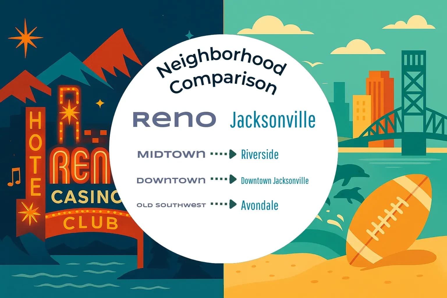 Reno vs Jacksonville Neighborhood Comparison